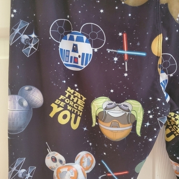 Like New! Star Wars/ Disney Puddin Pop! Mickey Mashup leggings, OS - Picture 3 of 4